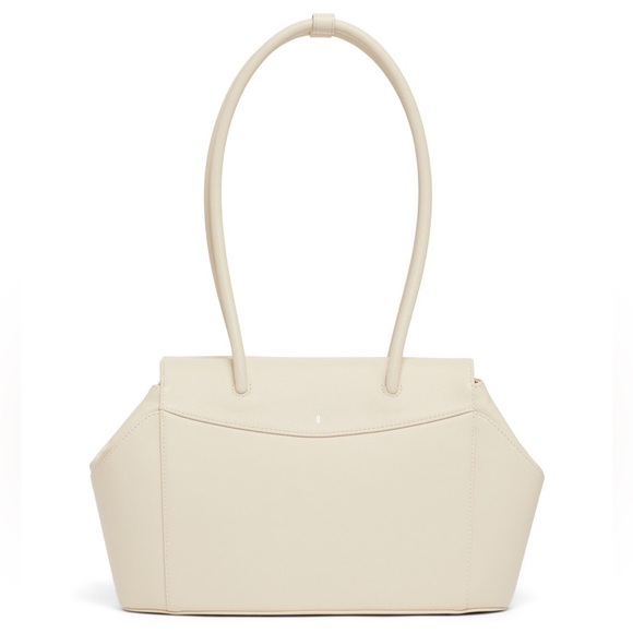 Gu_De Capri Leather Shoulder Tote in Powder with Top Handle MSRP: $475 - Picture 4 of 11